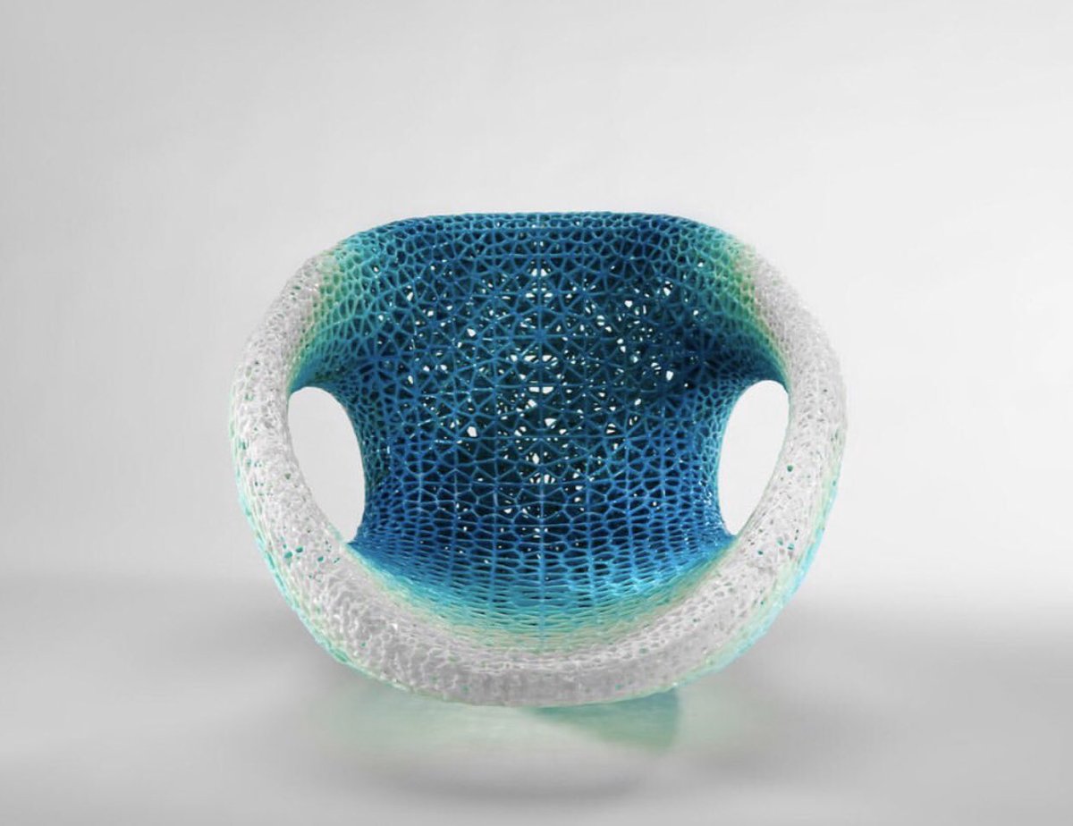 parametricarch's tweet image. Durotaxis, 3D Printed Multi-Material Chair by Synthesis Design and Architecture .
The chair is inspired by the biological process of the Durotaxis, which refers to the migration of cells guided by gradients in substrate rigidity.
#AlvinHuang #chair #chairdesign #bench