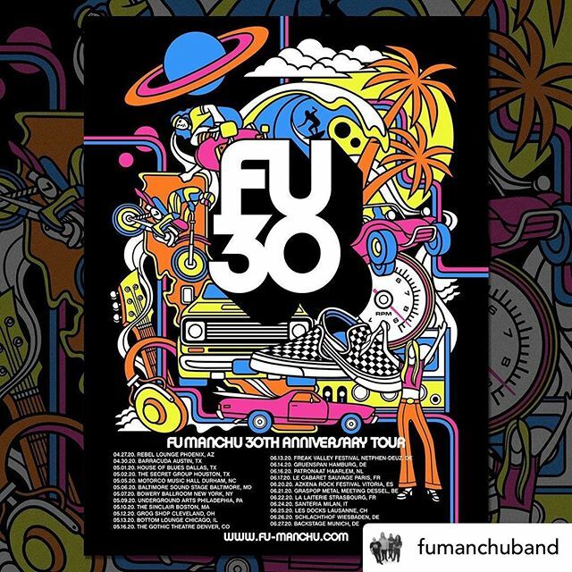 OCDrumLessons's tweet photo. Posted @withregram • @fumanchuband Tickets for 🇺🇸 shows now on sale at https://t.co/a5DxG7n39u. Tickets also still available for 🇩🇪 🇳🇱 🇫🇷 🇪🇸 🇧🇪 🇮🇹 🇨🇭#FU30 #fumanchu #fumanchuband https://t.co/mVhlEHbfeX https://t.co/VzHZeQd2o6