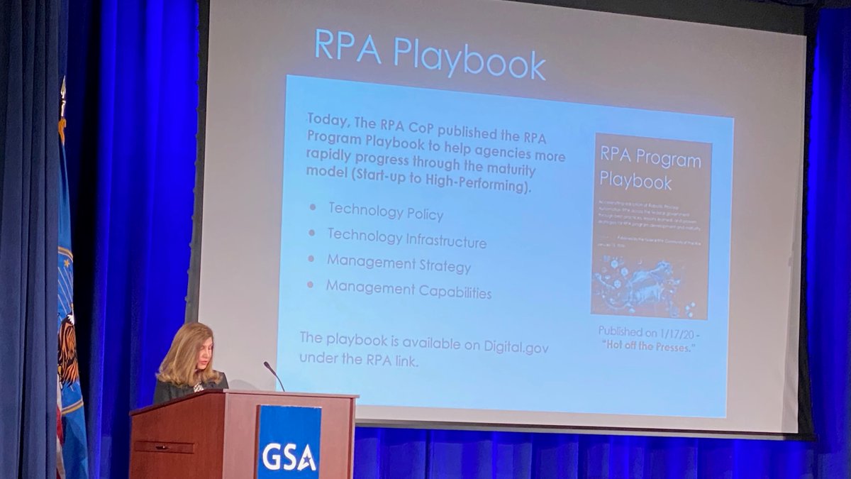 Deputy Administrator Brigati speaking at podium