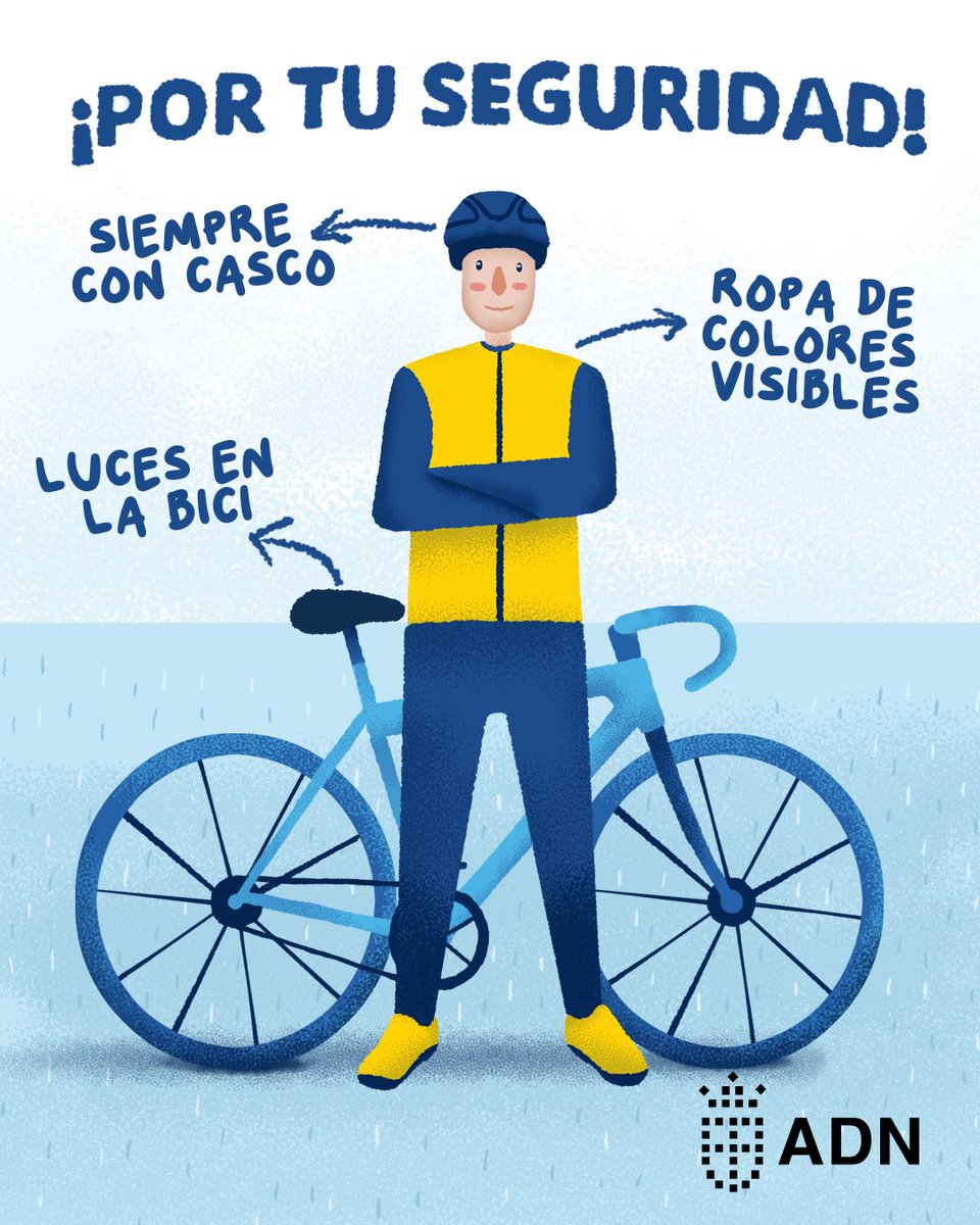 AlcaldiaDN's tweet photo. Ciclistas: su seguridad va primero a la hora de montar en las calles de su ciudad. Haz que te vean siempre con luces y reflectores colocados apropiadamente. #CiudadesSaludables #Cities4Health #WDoR2019 ⁦@BloombergDotOrg⁩ https://t.co/JcU6aP7SYy
