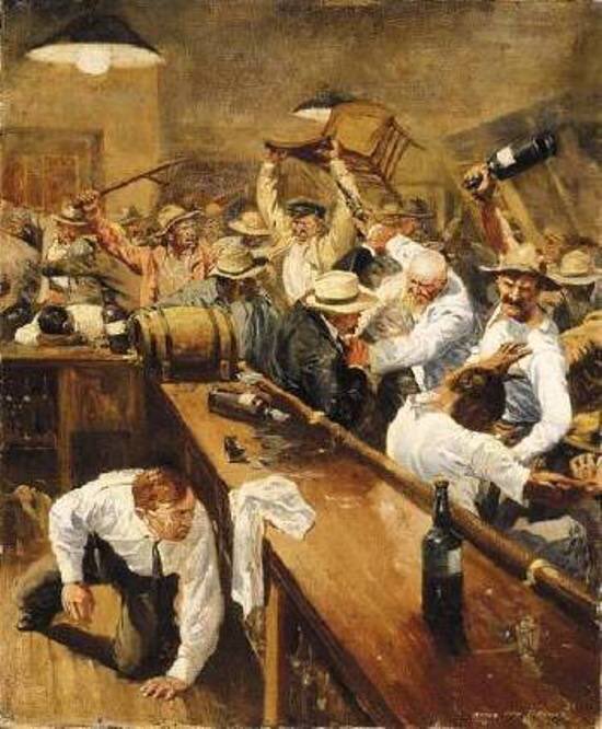 TheAdventurers8's tweet photo. D&amp;D Logic:

There’s a bar = there should be a bar fight https://t.co/g5hXYZ6Edy