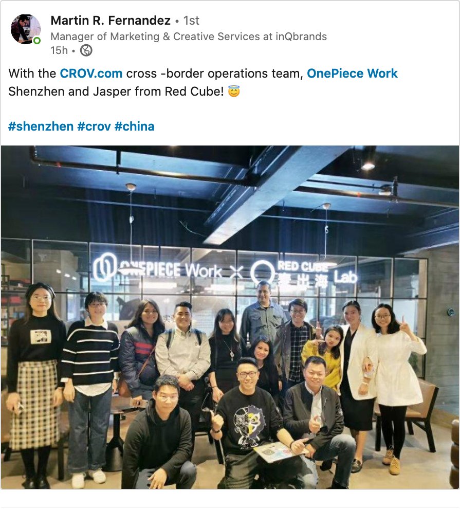 CrovInc's tweet image. Our own Martin R. Fernandez is here collaborating with partners in #China! This is how CROV.com brings you the kind of service you can count on. Click the link to learn more about the services we have to offer you and your business today! 👉 CROV.com