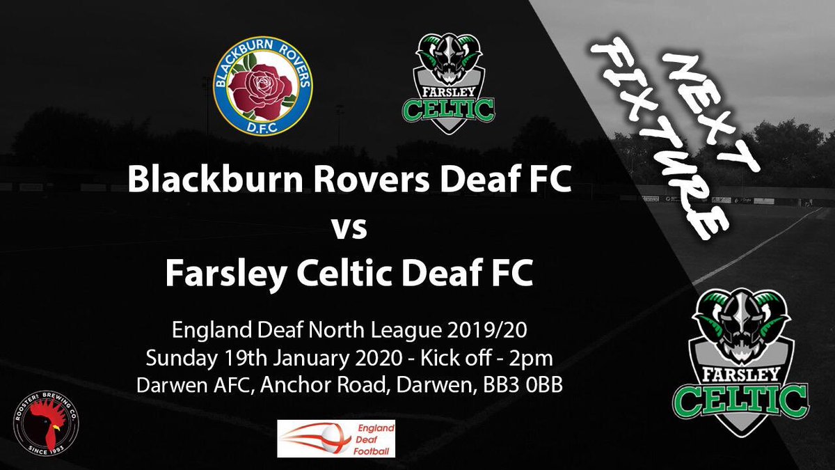 farsleyceltdeaf's tweet photo. Next game, away to Blackburn Rovers DFC, come along to support your team! ๐๐ค #FCDFC #CeltArmy https://t.co/Xya2cahREi