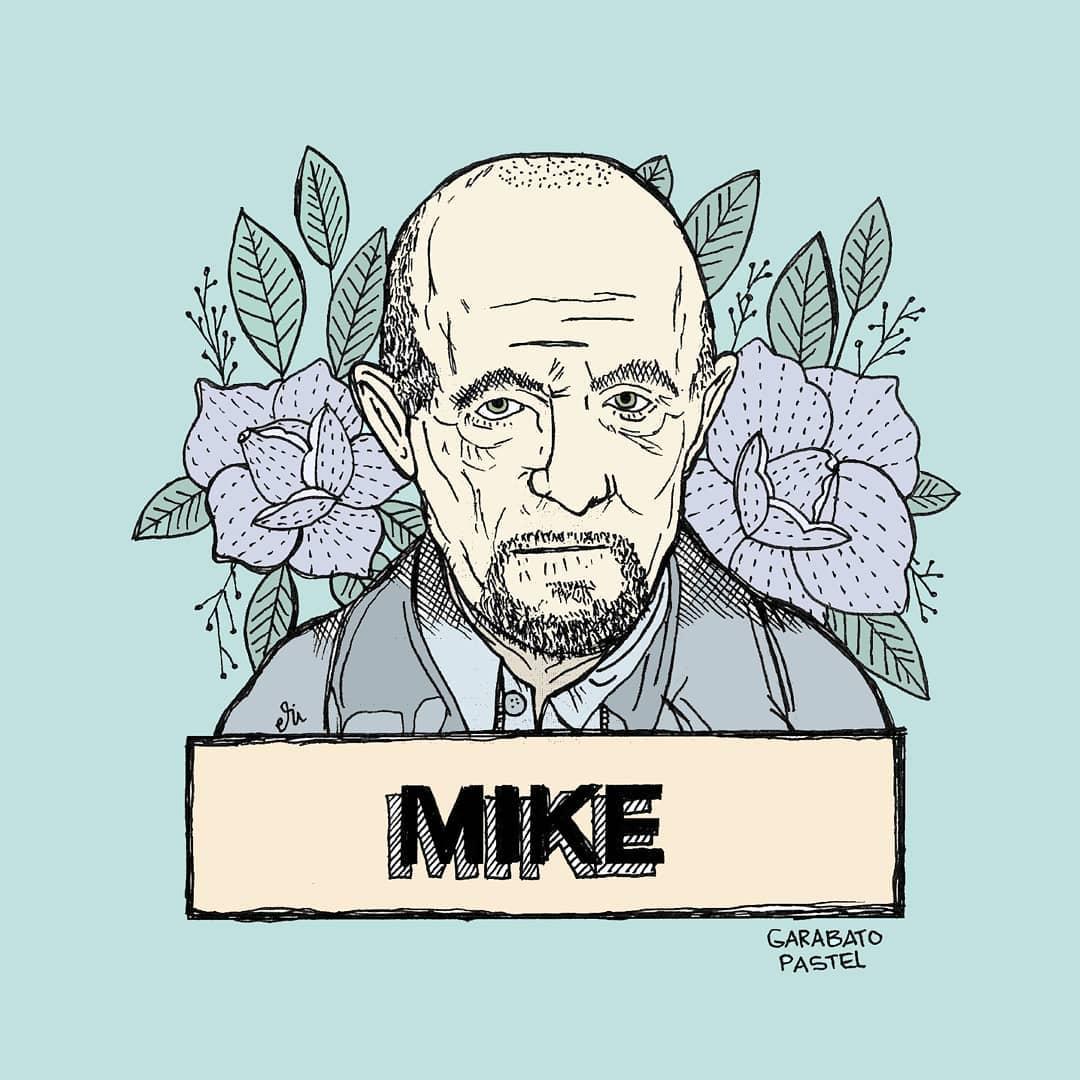 BetterCallSaul's tweet image. Kaylee Ehrmantraut is lucky to call this guy her grandfather. | 🖼️: Garabato Pastel