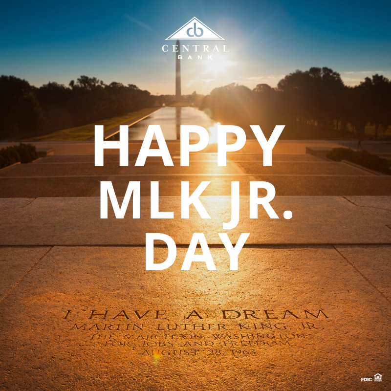 cbutah's tweet photo. We will be closed on Monday, January 20th in observance of Martin Luther King Jr. Day. Have a happy and safe holiday! 💙 https://t.co/4ZaC1Oqwt7