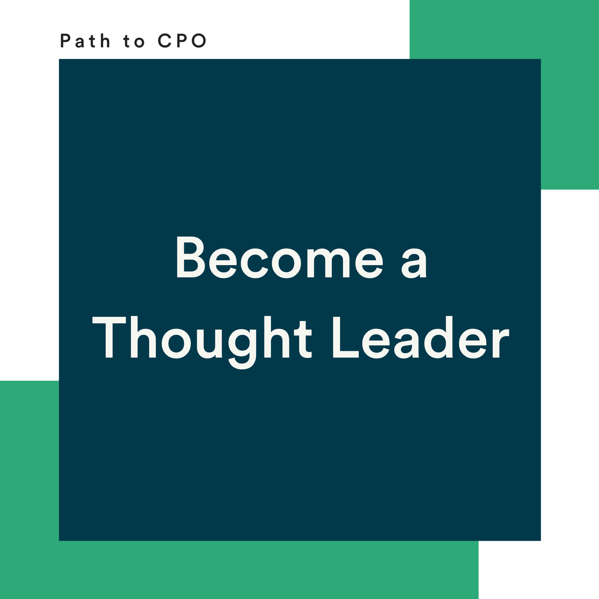 #1 Tip in becoming an Influencer is to become a Thought Leader. Choose one theme to share your thoughts, opinions, and expertise on. Be consistent. 
#pathtocpo #ProductInfluencer #ThoughtLeader