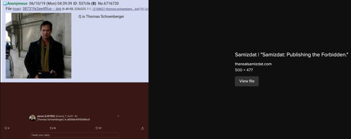 answercorrectl1's tweet photo. @Cheshire3301 @etrujillodeg Question please why Mr #SGT have you not dropped #janon admitting who was #a858 and the other piece about who is #qanon. Asking since it was on you blog (big fan) and the topic seems to be #Trending lately and is that Janon's 4chan handle (no need to answer) https://t.co/RCKficZIk5