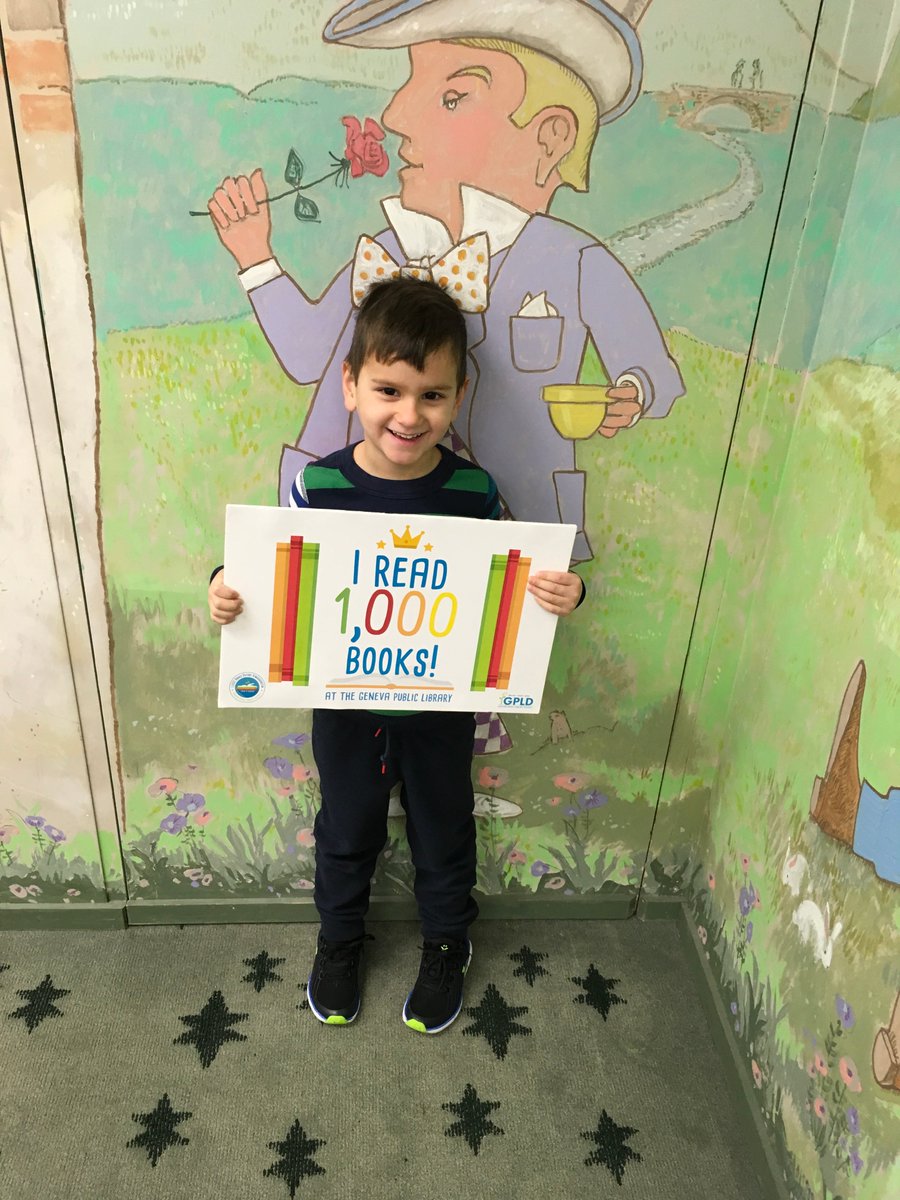 Geneva_Library's tweet photo. Congratulations to Dante for reading 1,000 Books Before Kindergarten! This self-paced program for children from birth-preschool:

* Promotes reading 
* Encourages parent &amp; child bonding 
* Gives children skills to learn to read

Learn more: https://t.co/t0jHRFiZfK

#GenevaIL https://t.co/A5nvULiD8v