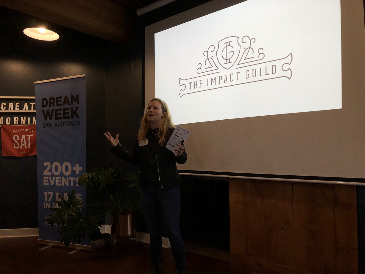 Thank you to our venue sponsor today <a href="/theimpactguild/">The Impact Guild</a> ! #CMSAT #CMRoots #CreativeMornings