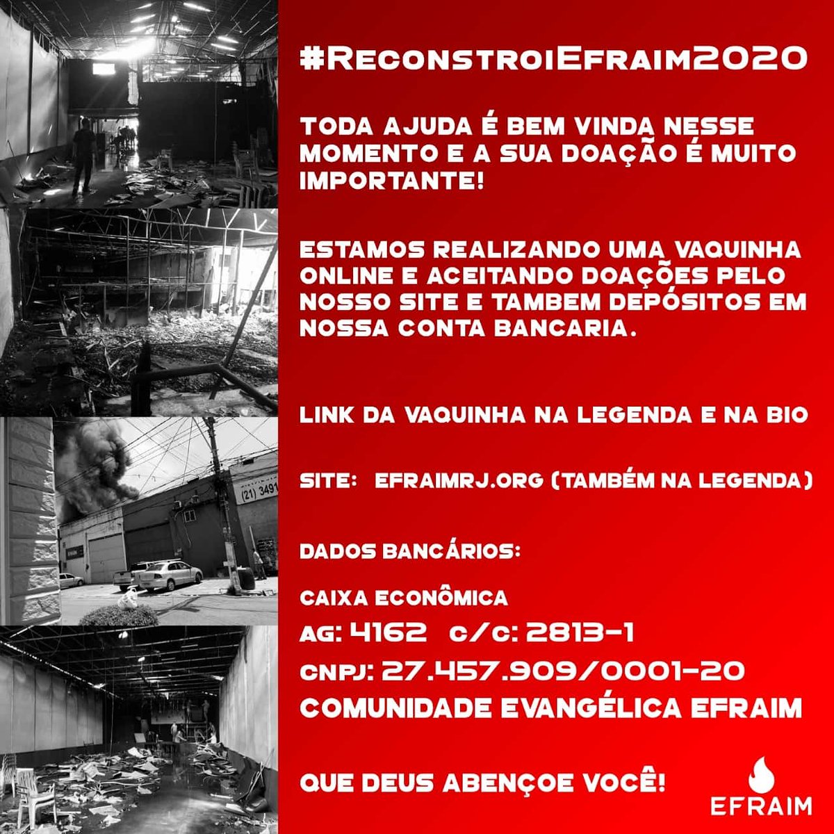 Efraimrj1's tweet photo. Nos ajude a reconstruir o nosso templo 🙏🙌🏻🙌🏻❤🔥🔥👣👣👣
.
https://t.co/oNPyQn877M
.

https://t.co/ZJBQAW18ZO .

https://t.co/QoJkag261s https://t.co/BPBbbciIpr