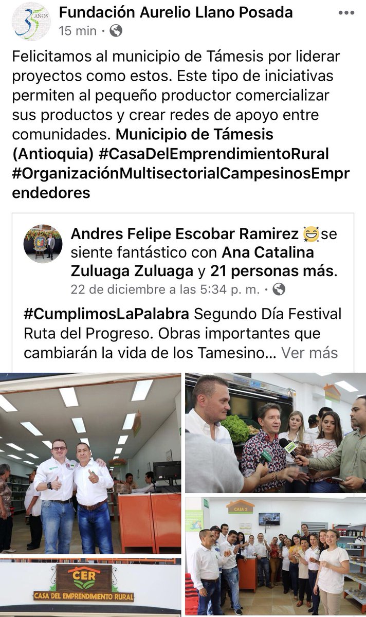 AlexanderZuZ's tweet photo. #CasaDelEmprendimientoRural | Las alianzas público - privadas permiten impulsar proyectos innovadores para apoyar la asociatividad rural campesina y los emprendedores, gratitud con @AurelioLlanoP iniciativa para fortalecer y replicar @AgriculturAnt @Productividant #OMCE https://t.co/W2OVdRb7Ft