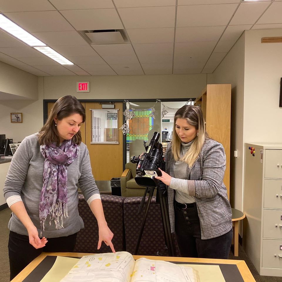 mtuarchives's tweet photo. We were so happy to work with Sarah from @mtu_SocialSci and Brianna from @WJMN_Local3 to discuss the recent @CLIRHC grant project. WJMN will be doing a series about the project over the course of the 2-year grant. The story airs Monday at 6pm on Local 3. Be sure to check it out! https://t.co/1H2q6Dhx63