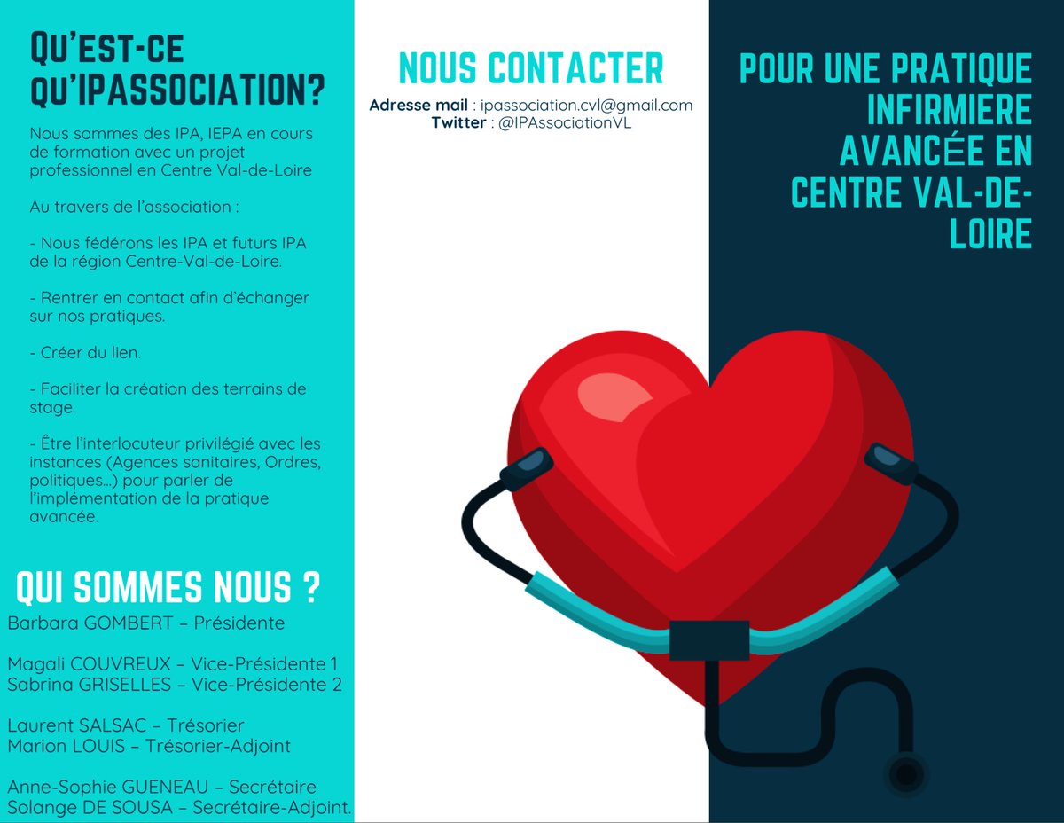 Nous sommes fier(e)s de vous annoncer la création d’IPAssociation : association pour les #IPA / #IEPA ayant un projet professionnel en #CentreValDeLoire