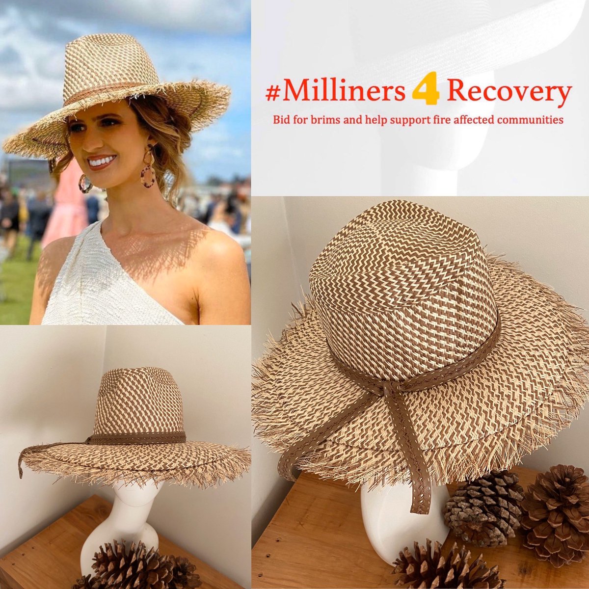 Only a few more days left to bid . 
#milliners4recovery <a href="/mooremillinery/">Irene Moore</a> 
The highest bid is standing at $210👒👒
