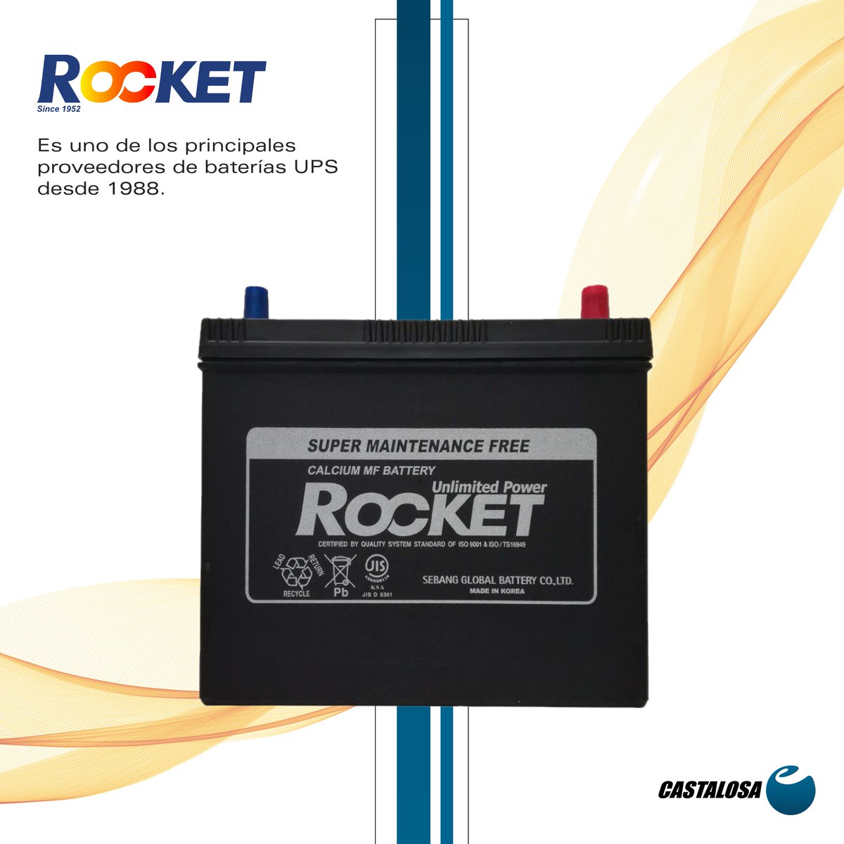 CastalosaRD's tweet photo. #Rocket es uno de los principales proveedores de baterías UPS desde 1988. Siendo desde entonces pioneros en soluciones de energía innovadoras y viables a través de sus productos y servicios, con garantía de calidad  en el mercado.

#Castalosa #DistribuciondeRepuestos #RD https://t.co/gmoEL0QwUR