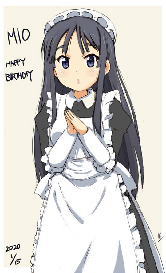 秋山澪 「遅ればせながら澪ちゃんお誕生日おめでとう?

#けいおん
#秋山澪生誕祭2020」|MA-2㌠のイラスト