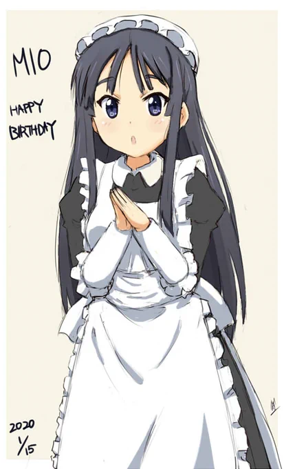 遅ればせながら澪ちゃんお誕生日おめでとう?

#けいおん
#秋山澪生誕祭2020 
#秋山澪生誕祭 