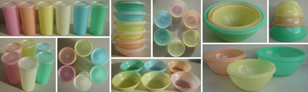 EverRotating's tweet photo. A variety of #vintage pastel Tupperware plastic.

🛒 https://t.co/Dqx4Xe1lh1 #VintageTupperware #FollowVintage #VintageSeller #VintageForSale #Tupperware #TupperSeal https://t.co/9xlqxcs5n1