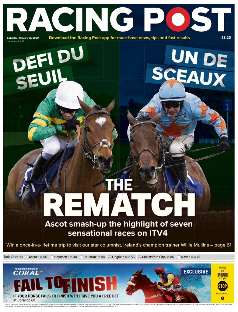 👏👏👏👏 <a href="/RacingPost/">Racing Post</a>   The Rematch