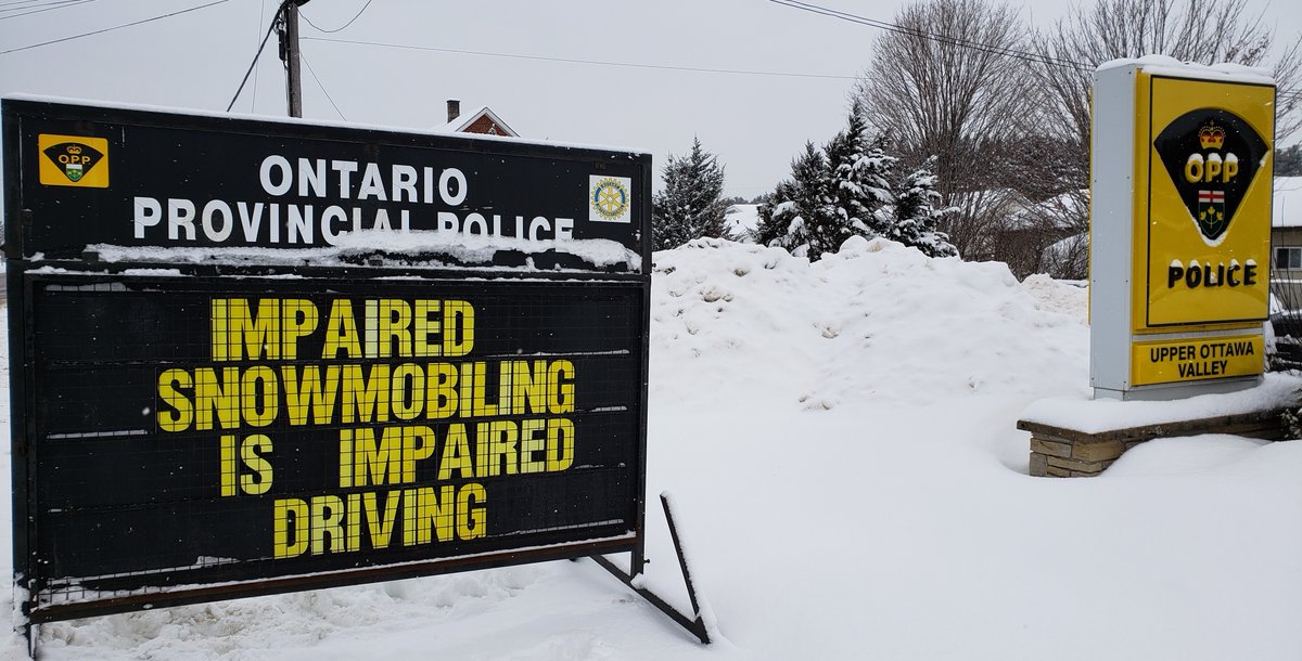 OPP_ER's tweet photo. #ImpairedIsImpaired. Everyone wants to have fun on the trails, but please don't ride impaired. Same rules and penalties as the road. #RideSafe #snow ^bd https://t.co/vry6ocwzT6