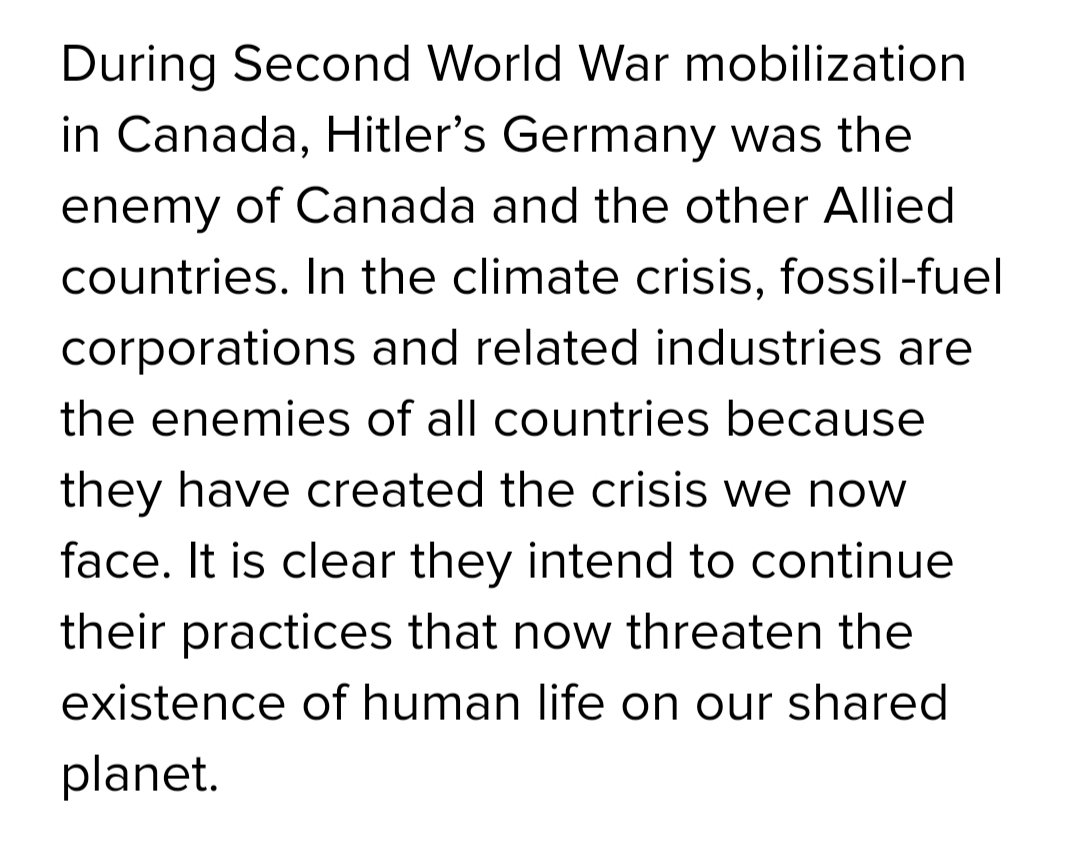 10) So who is the enemy we're mobilizing against? According to this article, it's the oil companies. They are responsible for the droughts and fires in Australia, the hurricanes in the Gulf, and every other instance of bad weather, worldwide.