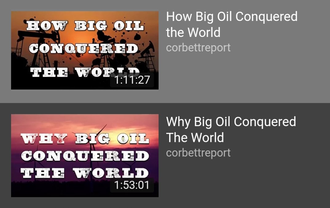 13) For more on the oil industry and its involvement in all of this, I HIGHLY recommend watching these two excellent documentaries by James Corbett. "How Big Oil Conquered The World" and "Why Big Oil Conquered The World" explain this in great detail.