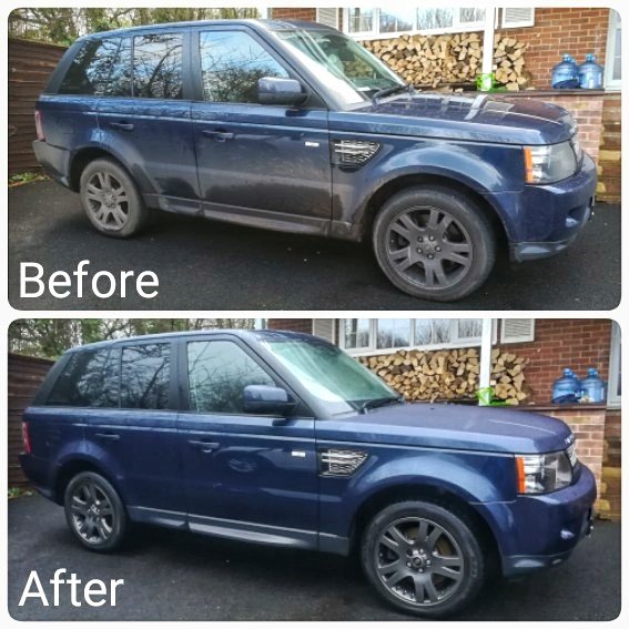 A typical insight into what we do: Turn dirty cars into clean cars, attempt to take photos with fancy angles and bright skies, and drink tea 😁