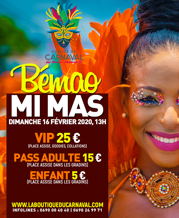 bemaomimas's tweet photo. #BémaoMiMas #Gradins #PlacesAssises | Les tickets de la grande parade carnavalesque de Baie-Mahault sont en ligne ! Simplifiez-vous la vie, achetez vos pass sur -> https://t.co/PuvDNgdcCl https://t.co/4KnR2BJ58w https://t.co/vtAbDqwRiM