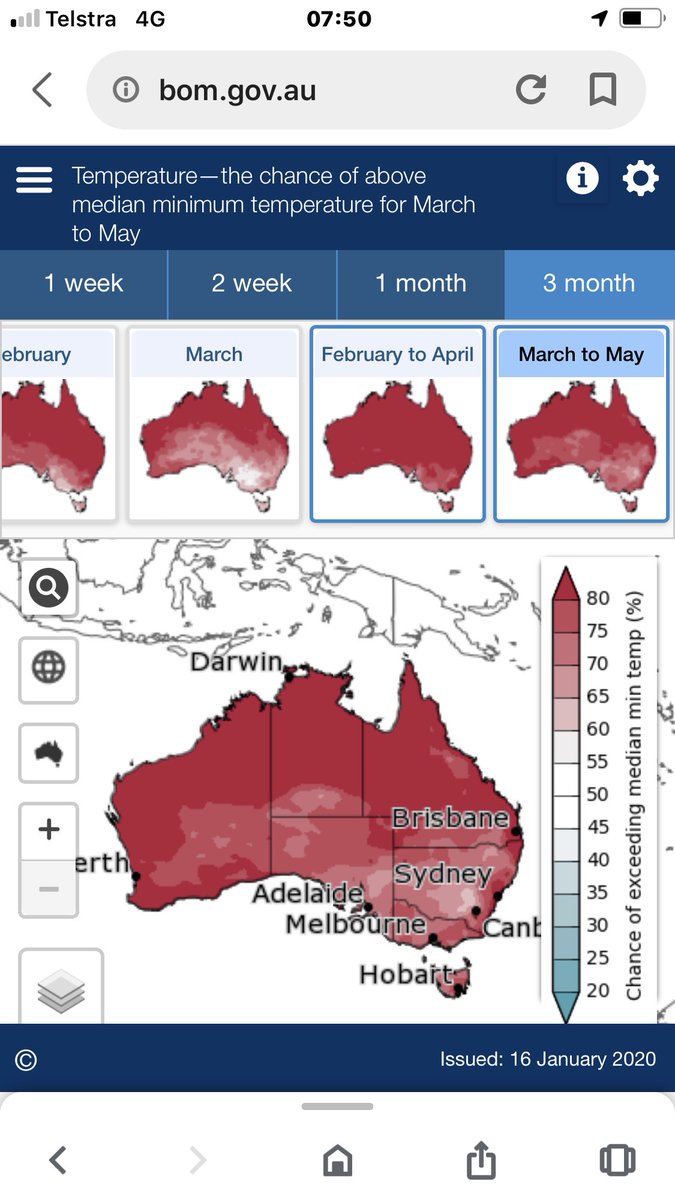 Looks like a warm Autumn for those thinking of late planting, double edged sword will need good follow up rain to support the higher ET and low starting water