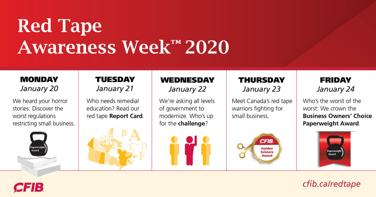 Next week is Red Tape Awareness Week 