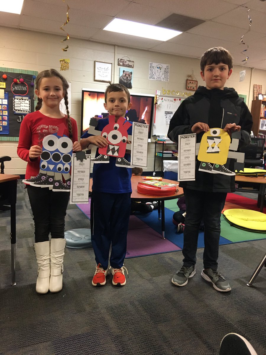 MrsWilkerson2's tweet photo. Creating Odd Even Math Monsters!  Do you know which is which??? https://t.co/r95tLP3al4