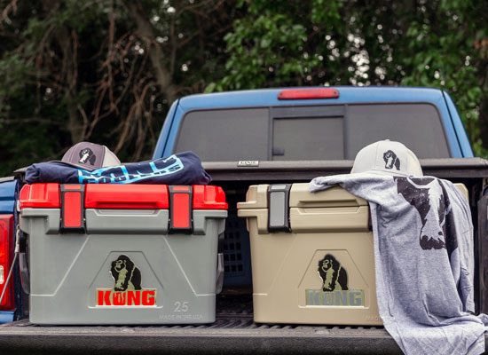 The KONG 25 is the most portable of the KONG offerings, and it packs a punch. Perfectly sized for sidekick duty, this cooler holds enough for the bare necessities and then some.. Order the perfect sidekick cooler today at kongcoolers.com #Kongstrong #USAmade #Sidekick