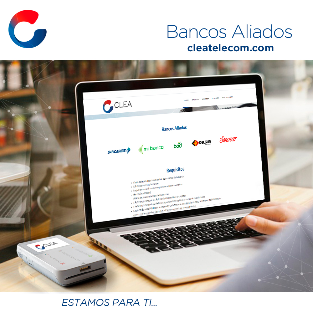 cleatelecom's tweet photo. Clea, tiene sus afiliaciones respaldadas por nuestros bancos aliados #Bancaribe #Bancrecer #MiBanco #Bod #BancoDelSur 👍
-
#CleaTelecom
#PuntosDeVentas
#Pos
#PosTerminal
#BancaVenezolana
#Bancos
#Bod
#BancoDelSur
#BanCaribe
#MiBanco
#Router3G
#Business
#Caracas
#Venezuela https://t.co/DF1k0E2oTr