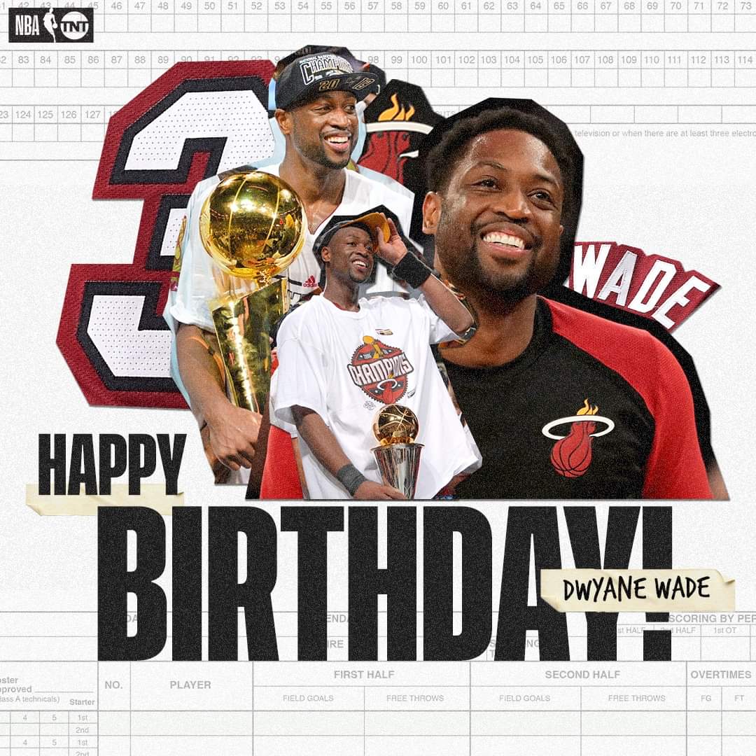 Happy birthday to 2003 5th pick Dwyane Wade aka flash  
