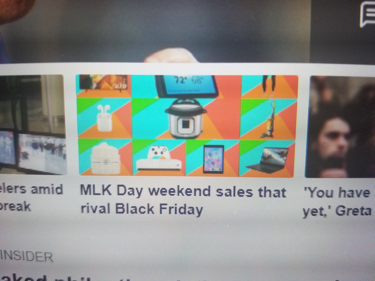 As much as I like a sale this is maybe a holiday weekend that doesn't need one #mlkday2020
