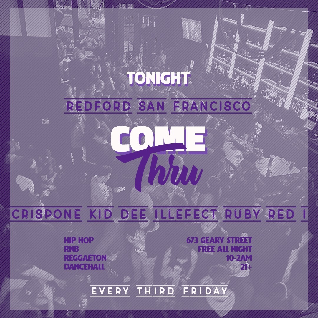 ILLEFECT's tweet image. Tonight at Redford SF! NO DRESSCODE, NO COVER! @deejay0337 @Crisp_One @rubyredi_ @ILLEFECT