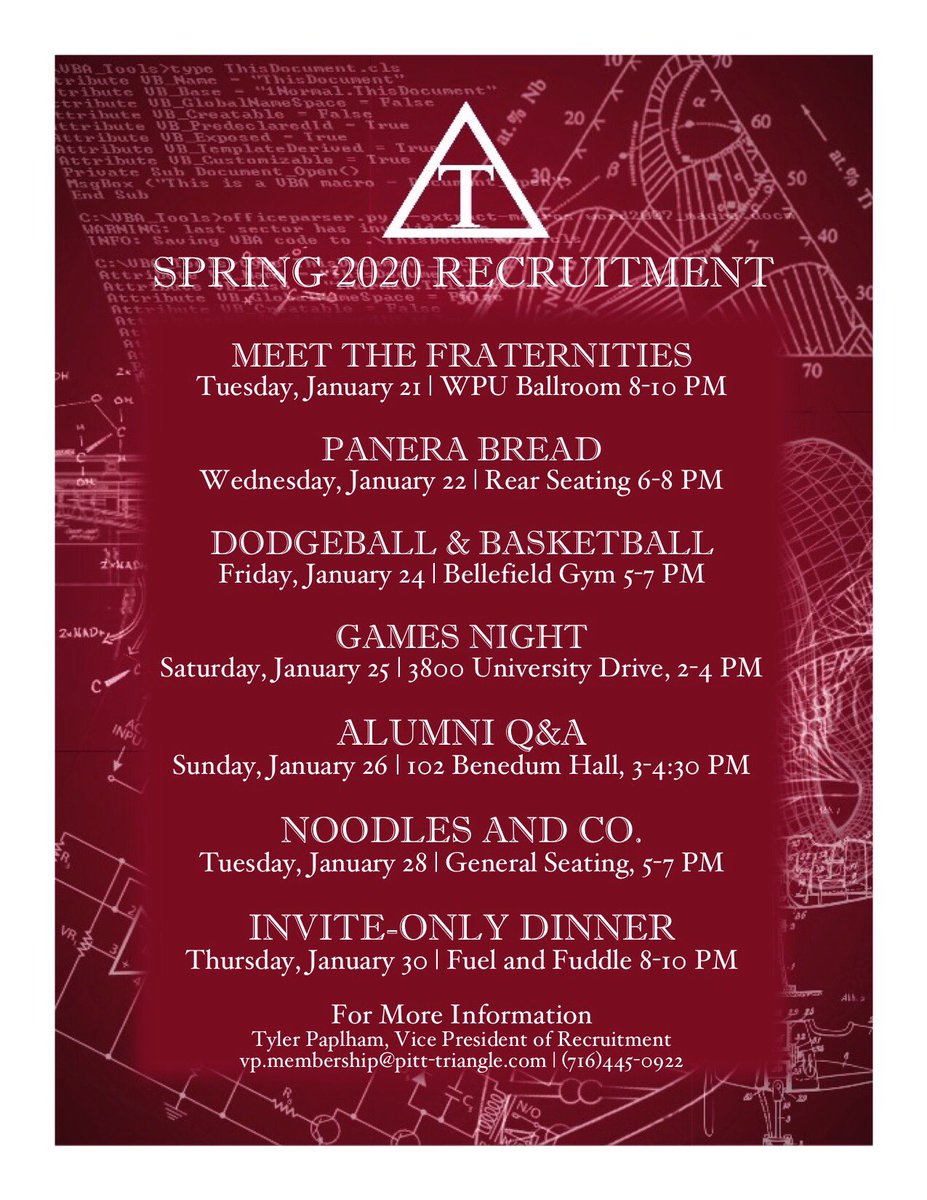 Triangle Fraternity - Pitt tweet media