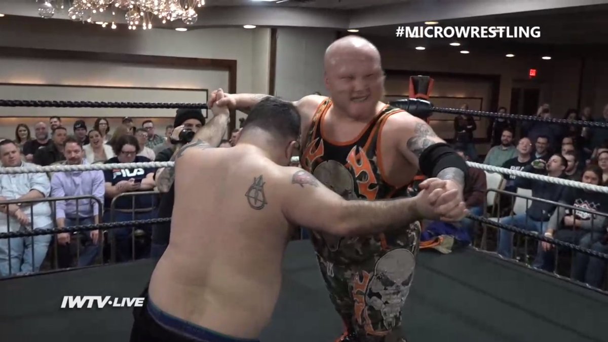 beyondwrestling's tweet photo. #LilShow getting the best of #DiscoDom
#MicroWrestling streaming RIGHT NOW on @indiewrestling
Download the https://t.co/FgyjtmN3NJ app for Android and iOS https://t.co/yDed2r0QzV