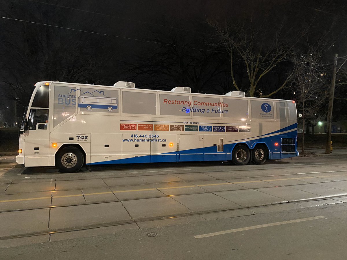 hardlynormal's tweet photo. When a bus is retired, they sell for around $2k. This bus sleeps 31 people. They park outside of homeless shelters to provide overflow so no one sleeps outside in the cold! Total cost to build was $100k. Why are there not more bus shelters especially in cold weather cities! https://t.co/Y8wSck0pJm