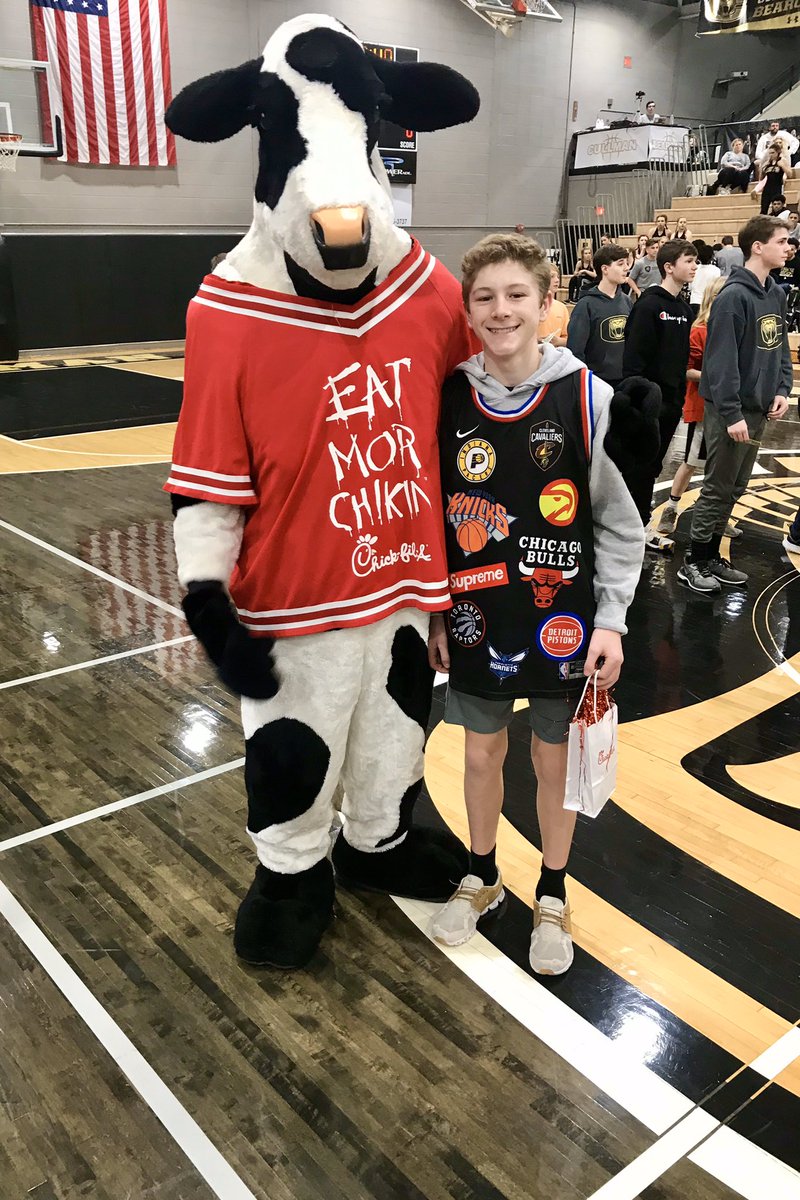 THE half-court shot WINNER!  Enjoy your Chick-fil-A Preston!