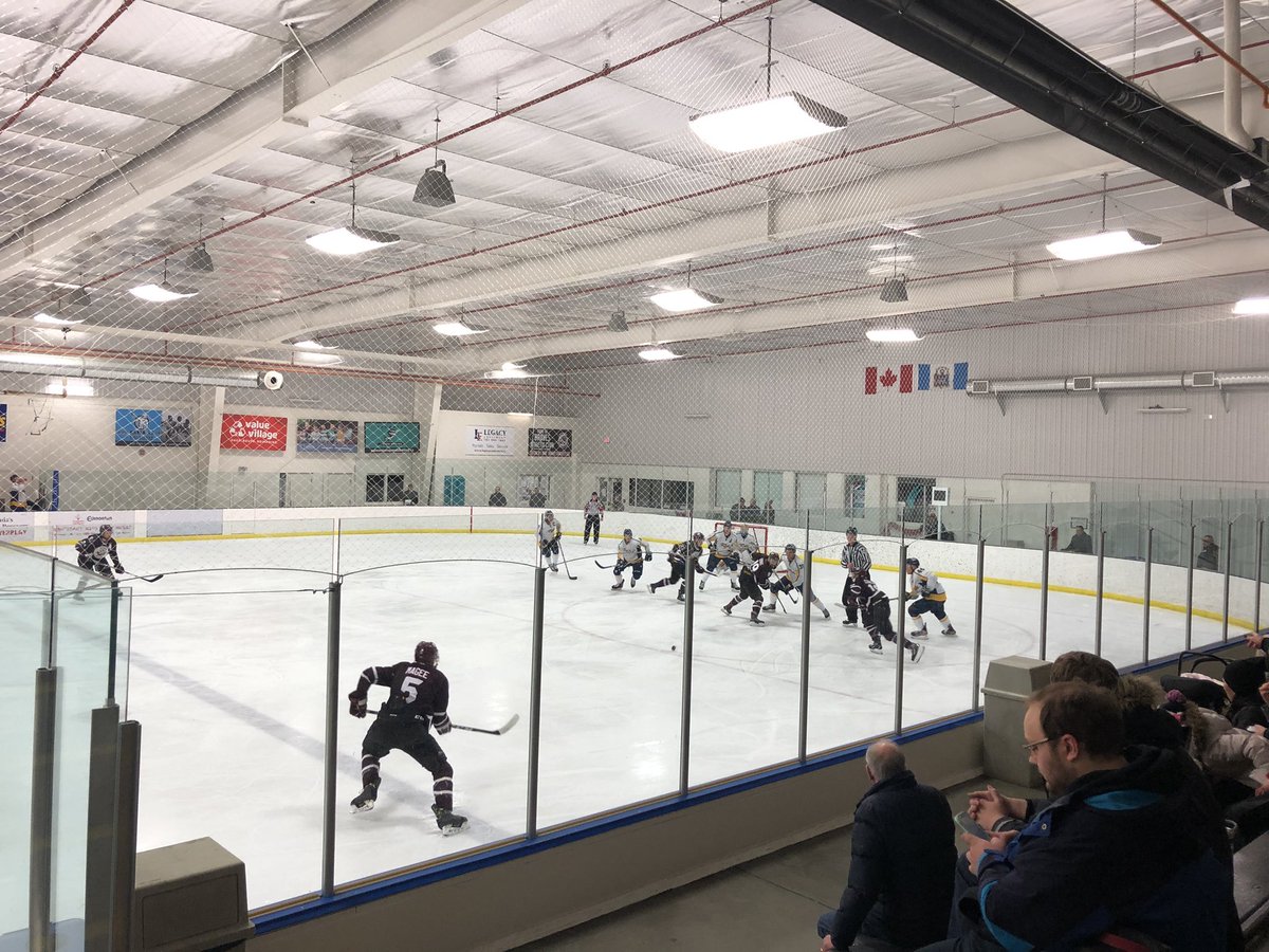 CUE_Management's tweet photo. Let’s go Thunder!!! Lots of Faculty of Management @CUE_Management instructors and the Dean in the house cheering you on tonight for hockey! @CUE_Athletics #GoThunder https://t.co/b7GXCPSBQM