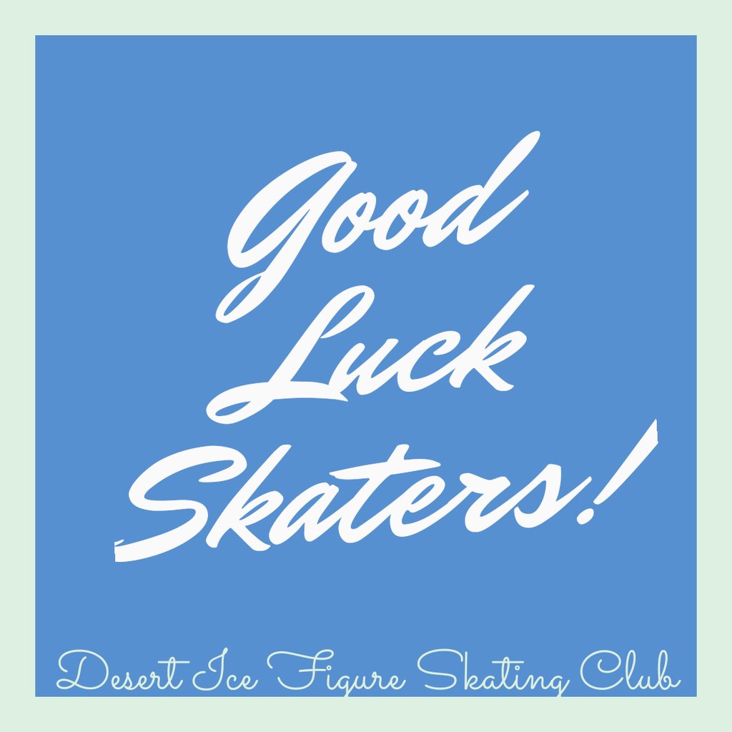 DesertIceFSC's tweet photo. Good luck to all the skaters testing today! #difsc #testing #usfs #goals https://t.co/wYY30NItOw