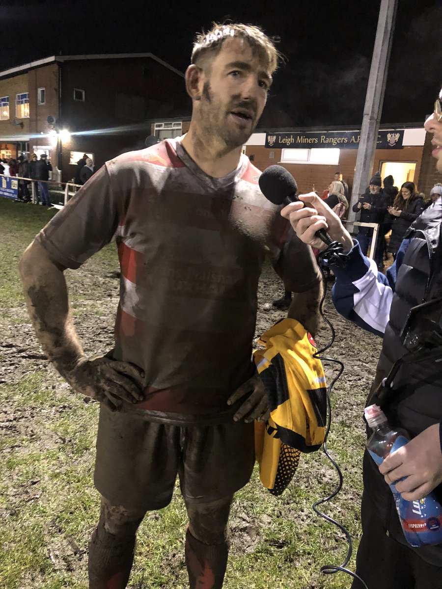 ☔️ A very muddy <a href="/ridy6/">Martyn Ridyard</a> chats to <a href="/CenturionsTV/">Leigh Centurions TV 📺</a> after his Testimonial game tonight 

#Leythers