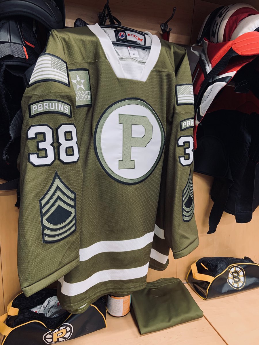 bruins military jersey