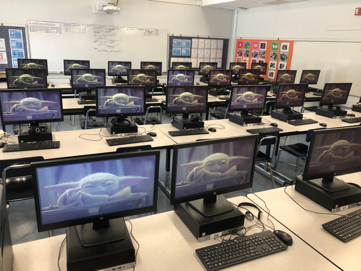 From our lab teacher, Daniel: "This is the way...to decorate your lab."