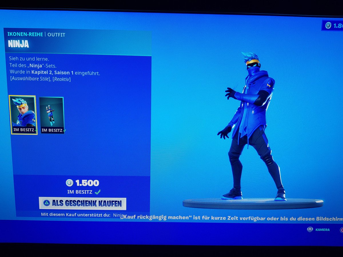 Sympinite's tweet image. Of course with the one and only creator code @Ninja !

Congratulations to your own skin! Greetings from Germany :-)

#Fortnite #Buythisskin #Ninjaskin