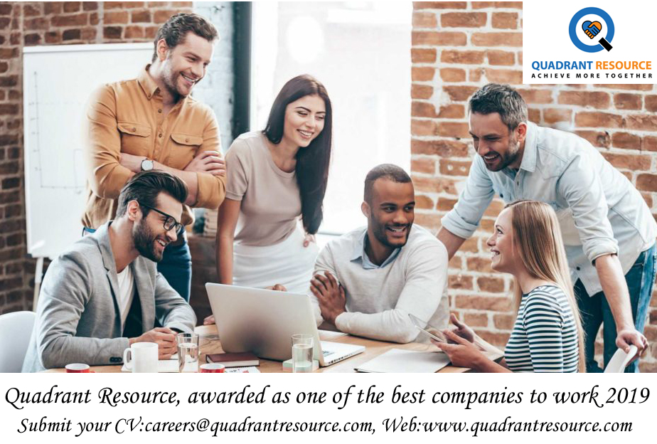Quadranttech2's tweet image. Interested candidates can share your resume at careers@quadrantresource.com  #Bestcompanytowork #Employeecentric #QuadrantResource #career