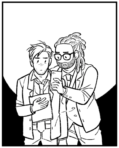 i love using li'l dot eyes for certain panels. i think it has a 'feel' that drawing the eyes on model doesn't.