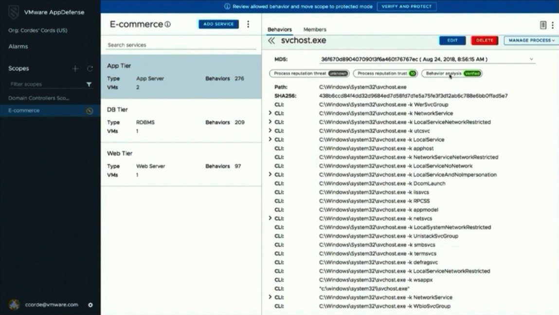 VMwareCommunity's tweet photo. Our #ServiceDefinedFirewall generates and enforces security policies at the network and process level of apps without the need for additional agents on the workload. Learn more in this on-demand webcast: https://t.co/apLuNEcMVs https://t.co/cYsWU5N8jn