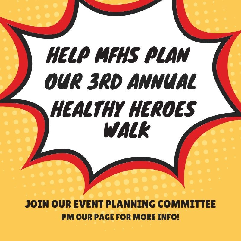 The MFHS 2020 event planning season has begun! Our golf tournament is scheduled for June 26th, and the Highmark Walk for a Healthy Community is June 6th. If you are interested in helping with either event, please send us private message for more information!